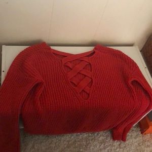 Orangish Redish Sweater